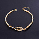 Shegrace charmant véritable bracelet plaqué or 18 carat JB229A-2