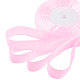 乳癌予防意識のピンクリボン製作材料薄手のオーガンジーリボン  結婚式の装飾のための広いリボン  ピンク  3/4インチ（20mm）  25ヤード（22.86M） RS20mmY043-5