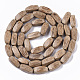 Sin teñir & natural hilos de cuentas de madera de coco WOOD-T024-022-2