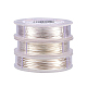 BENECREAT 3 Rolls 20-Gauge/24-Gauge/28-Gauge Tarnish Resistant Silver Coil Wire CWIR-BC0002-03-2
