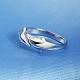 Stile semplice moda anelli gemelli in ottone amante dei delfini RJEW-EE0002-003P-B-3