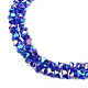 Electroplate Transparent Glass Beads Strands EGLA-N002-20A-C03-3