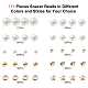 Perline acriliche perlate imitate 10 stile e perline di plastica ccb DIY-YW0007-51-3