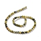 Natürliche gelbe türkisfarbene (Jaspis) Perlenstränge GSR6mmC007-5