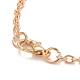 Rechteck mit dem Wort „Ich liebe dich“ 304 Edelstahl-Anhänger-Halskette mit legierter Kabelkette für Frauen NJEW-M192-01G-4