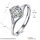 Adjustable 925 Sterling Silver Cubic Zirconia Finger Rings RJEW-BB20729-6-6