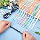 Fingerinspire 7 paires de lacets en polyester lumineux 7 couleurs DIY-FG0003-19-3