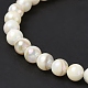Eau douce naturelle de coquillage perles brins SHEL-C003-10-4