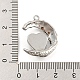 Alloy with Glass Pendants FIND-G062-03P-3
