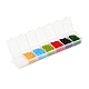 3500 Stück 7 Farben 12/0 runde Saatperlen aus Glas SEED-YW0001-21-3