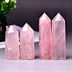 Палочки из целебного камня башни из натурального розового кварца PW-WG74147-03-1