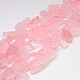 Natural Gemstone Rose Quartz Beads Strands G-L157-06-1