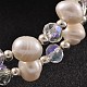2 boucles bracelets wrap perles de perles BJEW-JB02168-3