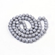 Chapelets de perles en verre électroplaqué EGLA-S134-6mm-08-2