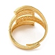 Регулируемые женские кольца из светлой латуни из светлого золота RJEW-A022-01A-2