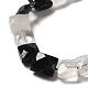 Brins de perles de quartz tourmaliné noir naturel G-C109-A01-01-4