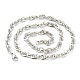 304 Stainless Steel Rope Chain Necklaces NJEW-I245-07E-P-2