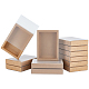 Подарочные ящики для хранения крафт-бумаги CON-WH0089-37C-01-1