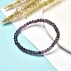 Faceted Glass Rondelle Beads Stretch Bracelet for Kid BJEW-JB06807-24-2