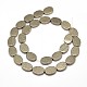 Natural Pyrite Oval Beads Strands G-I125-96-8x6mm-2