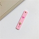 Rectangle with Heart Pattern Silicone Phone Strap Grip Holder Finger MOBA-PW0001-50-14-1