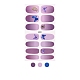 フルラップグラデーションマニキュアステッカー  粘着性のマニキュアストリップ  女性の女の子のためのネイルチップの装飾  ちょうの模様  25x9~15.5mm  14pcs /シート MRMJ-T100-A003-1