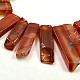 Chip Natural Carnelian Graduated Beads Strands G-P064-05-3