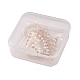 Colgantes de perlas de imitación de plástico abs KK-X0093-03G-4
