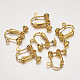 Brass Clip-on Earring Findings KK-G287-02-G-2