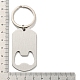 Father's Day Gift 201 Stainless Steel Oval with Word Bottle Opener Keychains KEYC-E040-02P-01-3