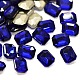 Faceted Rectangle Glass Pointed Back Rhinestone Cabochons RGLA-A017-6x8mm-S06-1