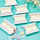 NBEADS 70 Pcs White Paper Pillow Boxes with Golden Pattern CON-WH0001-92-5