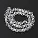 Clear Faceted Glass Bicone Beads Strands X-GLAA-S026-6mm-07-4