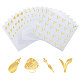 OLYCRAFT 2400pcs 4 Styles Gold Meal Stickers 0.5 Inch Food Choice Sticker Eggplant/Mushroom/Carrot/Vegan Wedding Meal Indicator Stickers Kitchen Stickers for Place Card Wedding Party Supplies STIC-OC0001-10D-1
