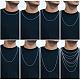 925 Sterling Silver Thin Dainty Link Chain Necklace for Women Men JN1096A-05-4