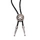 Flach rund mit Stern Laria Halskette für Männer Frauen NJEW-WH0011-13AS-2