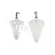 Cone/Spike/Pendulum Natural Quartz Crystal Pendants G-R278-84-3