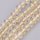Chapelets de perles de citrine naturelle G-F568-123-4mm-1