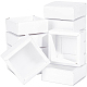 BENECREAT 16 Packs 8.3x8.3x3.2cm Clear Frosted PVC Cover Drawer Boxes CON-WH0085-27-1