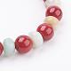 Grade un perles nacrées perles rondes bracelets extensibles BJEW-JB03298-3