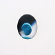 Cabochons ovales en verre imprimé  X-GGLA-N003-8x10-D20-1