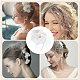 Mariée maille voile floral tissu peignes à cheveux MRMJ-WH0077-096-6