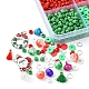 Kit per la creazione di braccialetti natalizi fai da te DIY-YW0006-86-2