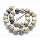 Natural Fossil Coral Beads Strands G-K256-11-16mm-2
