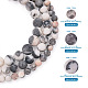 Yilisi 3 brins 3 brins de perles de jaspe zèbre naturel style G-YS0001-02-3