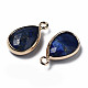 Pendentifs en lapis lazuli naturel G-Q998-033D-3