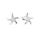 TINYSAND Shining 925 Sterling Silver Tiny Ocean Treasures Starfish Studs Earrings TS-E244-S-2