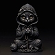 Figurine di gatto mago in resina di Halloween PW-WG10268-01-1