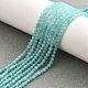 Природных амазонит бисер нитей G-V001-A01-3MM-01-1