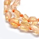Chapelets de perles de citrine naturelle G-O170-57-3